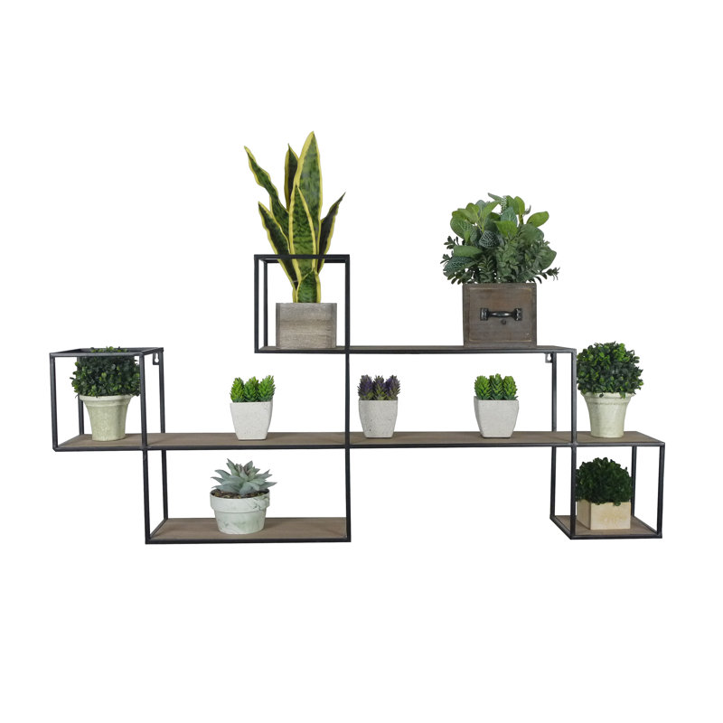 Hysley 3 Tier Wall Shelf, Accent Wall Shelf, Display Shelf, Decorative Shelves. Modern Shelving