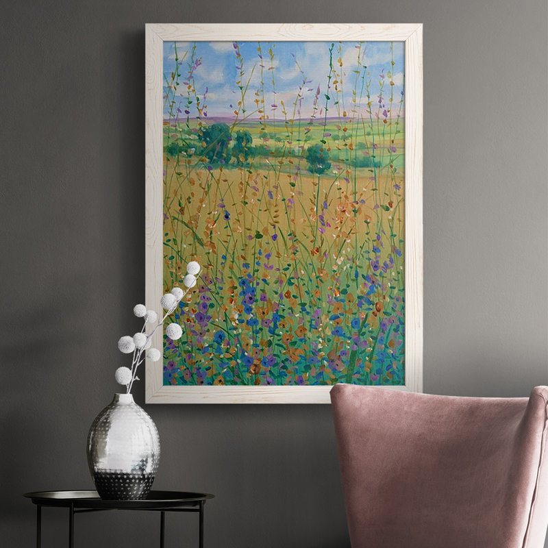 Chemin des fleurs sauvages de Jaeyoun I, Blanc, H 37,5 po x l 27,5 po x P 1 po