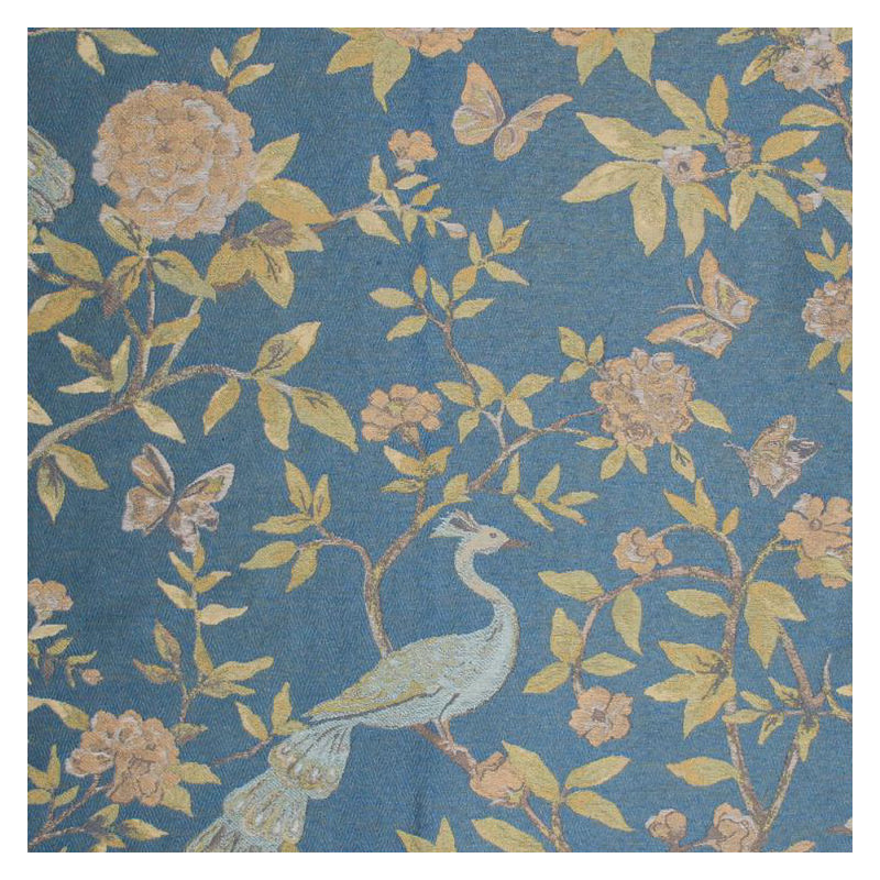 Prive Peony Bird Fabric, Lazuli