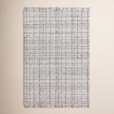 Mulliken Light Gray Ivory Hand-Loomed Rug