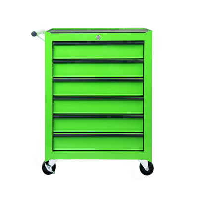 Rolling Metal Tool Chest with 6 Drawers, 20" 6-Drawer Tool Chest Cabinet with Ball Bearing Drawer Slides, Steel Tool Storage Box Organizer
