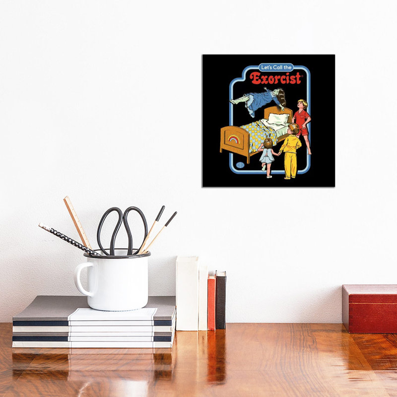Let's Call The Exorcist by Steven Rhodes - Gallery-Wrapped Canvas Giclée on Canvas, 30.48 cm H x 30.48 cm W, Canvas