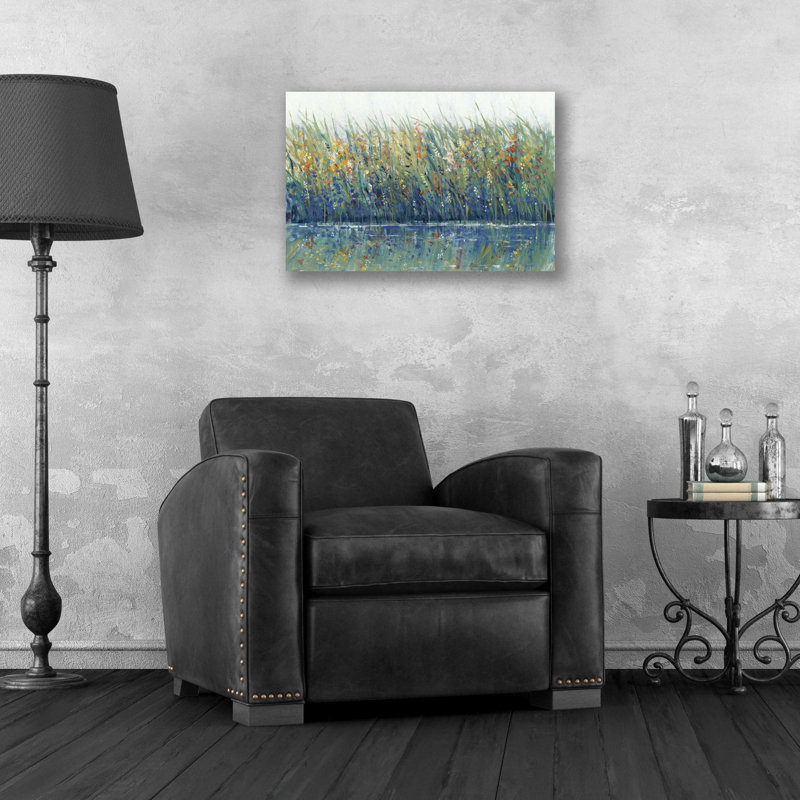 «Wildflower Reflection I» par Tim O'Toole, art mural en verre acrylique, H 16 po x l 24 po x P 0,2 po