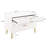 Dumbo 35" Modern Fluted Standard Dresser with 3 Drawers in White-1756988031