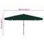 Garden Parasol with LED Strip Lights Polyester Outdoor Shade Summer-1777039927