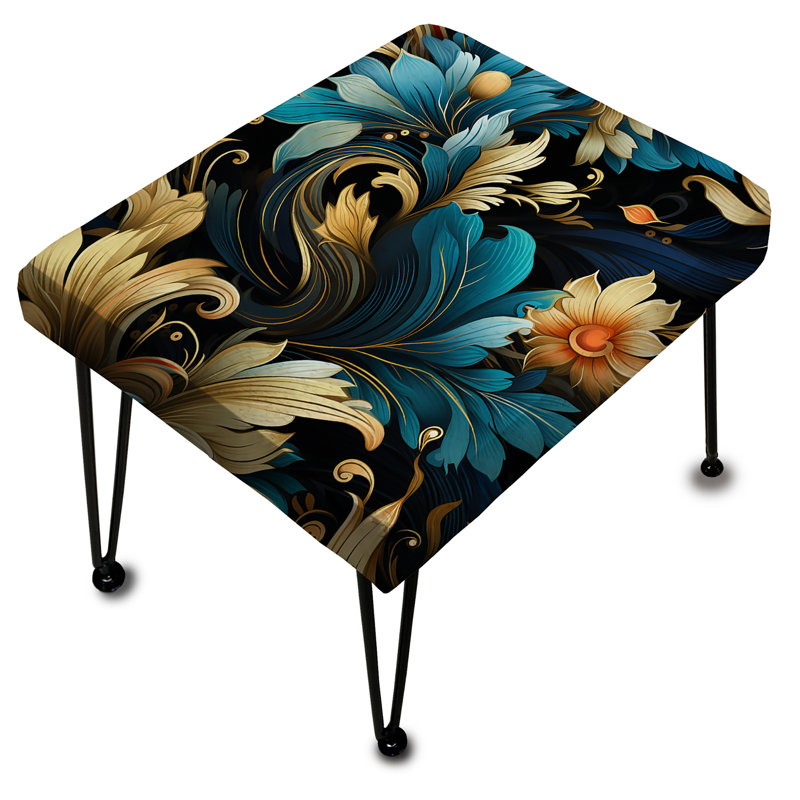 Art Deco Inspirations Paisley Pattern - Paisley Rectangle Ottoman