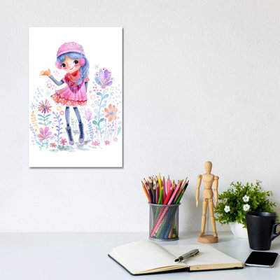 Winter Girlie by Stephanie Corfee - Wrapped Canvas Painting