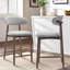 Upholstered Counter Stool with Solid Wood Frame-123848574