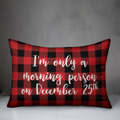 Plaid Reversible Throw Pillow