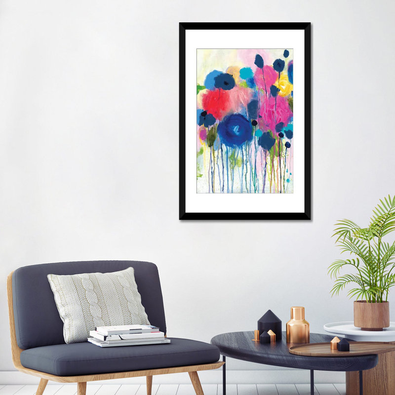 «Aimez Beaucoup», impression sur toile, Papier d'art encadré noir, H 32 po x l 24 po x P 1 po, Blanc