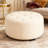 Upholstered Button Tufted Round Ottoman