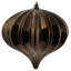 5.7" White Matte Onion Ornament UV, 3 Per Bag-727213886