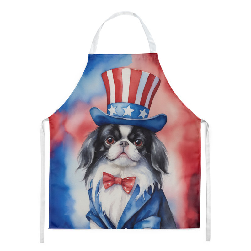 Patriotic American Apron, Black Japanese Chin