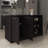 Kitchen Island, Three Open Shelves, Two Cabinets-2044908281-2044908277