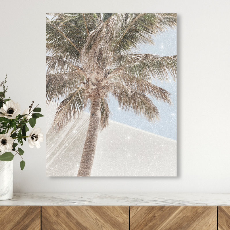 Monotone Tropics I Print by Oliver Gal, 30"H x 24"W, Gallery Wrapped