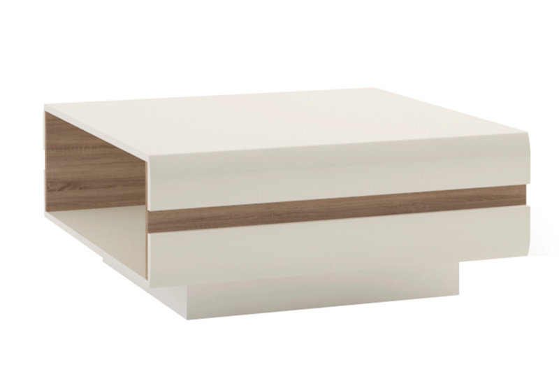 Lancaster Solid Coffee Table with Storage, 38.5 x 75 x 75 cm