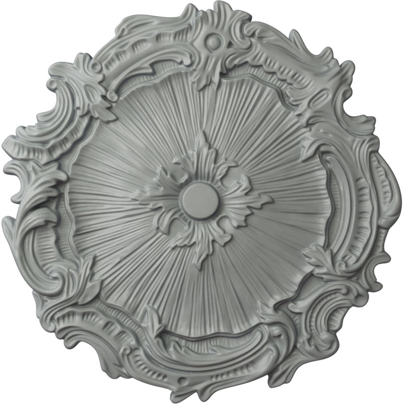 Endurathane Luton Ceiling Medallion, 15 3/4"OD x 5/8"P (Fits Canopies up to 1 1/8"), Hand-Painted Spartan Stone Finish