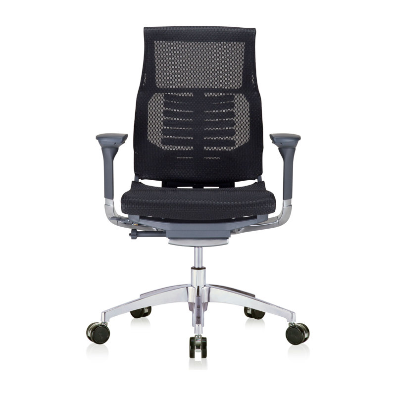 Mesh Executive Chair with Headrest, Black, Black