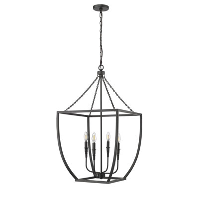 Luminaire suspendu géométrique 4 lumières Yehiel