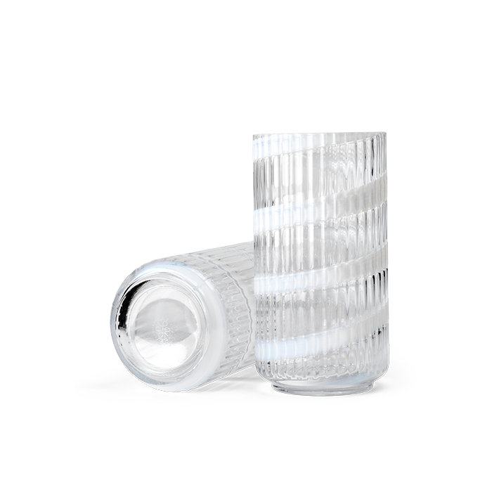 Lyngby Handmade Glass Table Vase, 8.1" H x 5.3" W x 5.3" D