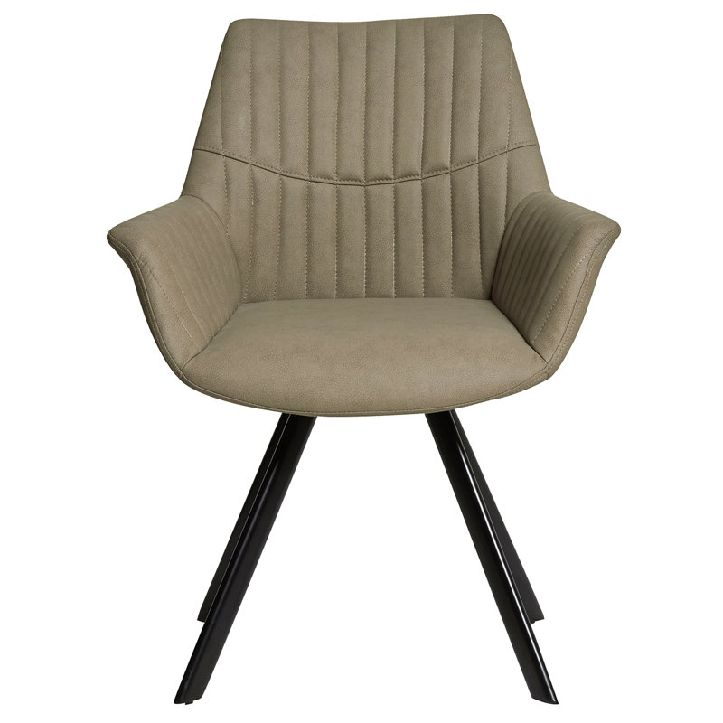 Ryman Leather Armchair, Taupe