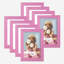Ensemble de 8 cadres muraux en bois 8 "x 10" rose-104563113