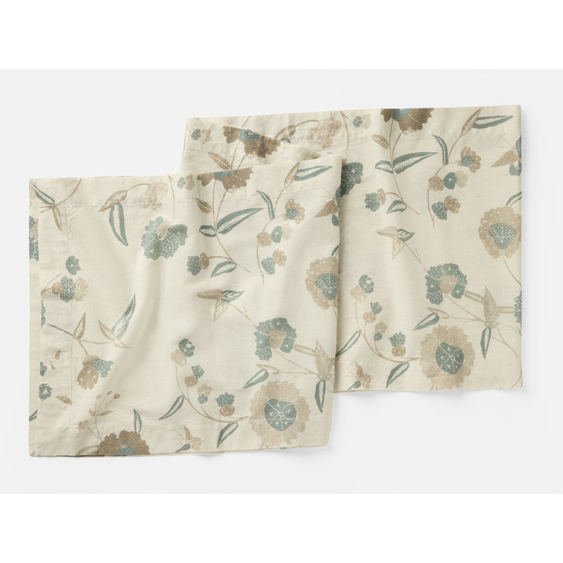 Aurora Natural and Surf Organic Cotton Table Runner