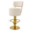 Bar Stool Carleton with back camari green brushed brass finish-1746891674-1746891675