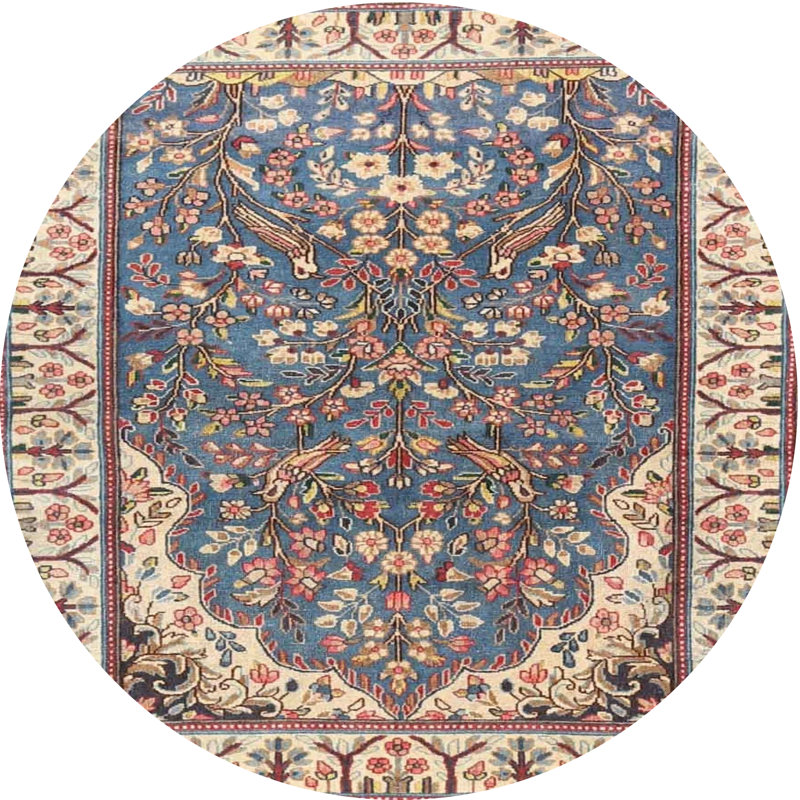 Oriental Indoor Rug, Round 4'