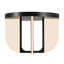 Anders 17-in Black dimmable LED Semi-Flush Mount-1754981059