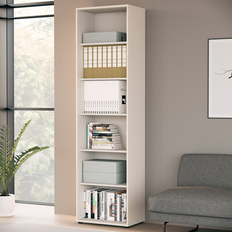 Tempra2 Bookcase, 197.5 cm H x 54 cm W x 34.8 cm D x, Beige