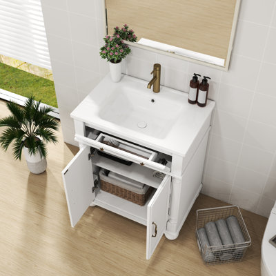 Meuble-lavabo rétro 28 "avec lavabo