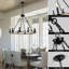 Lustre style chandelier rustique 32 po 32 lumières
