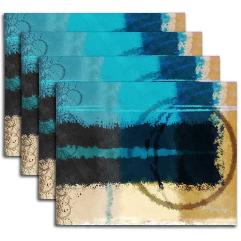 Napperon abstrait en polyester