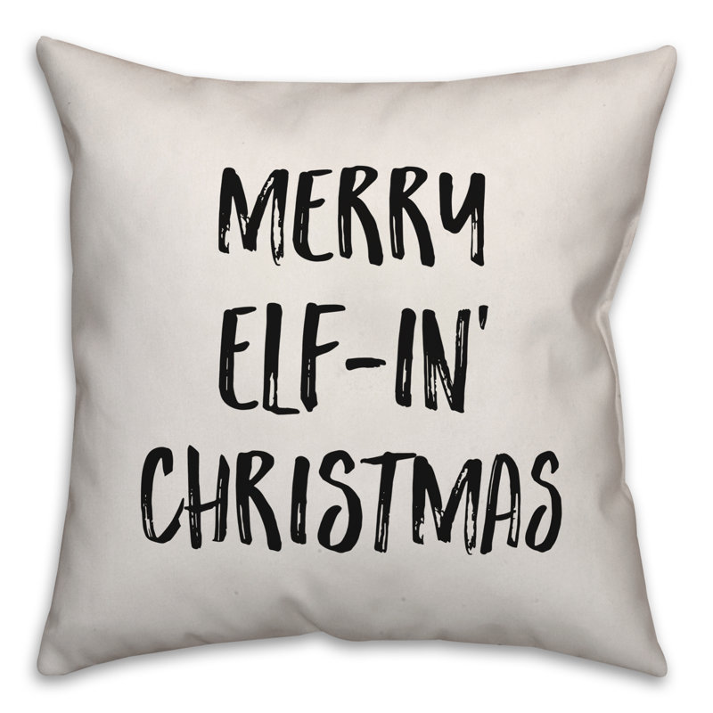  Merry Elf Throw Pillow, 16" x 16"