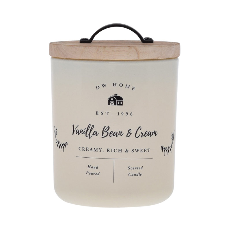 Bougie parfumée vanille vanille et crème, Pot 9 oz.