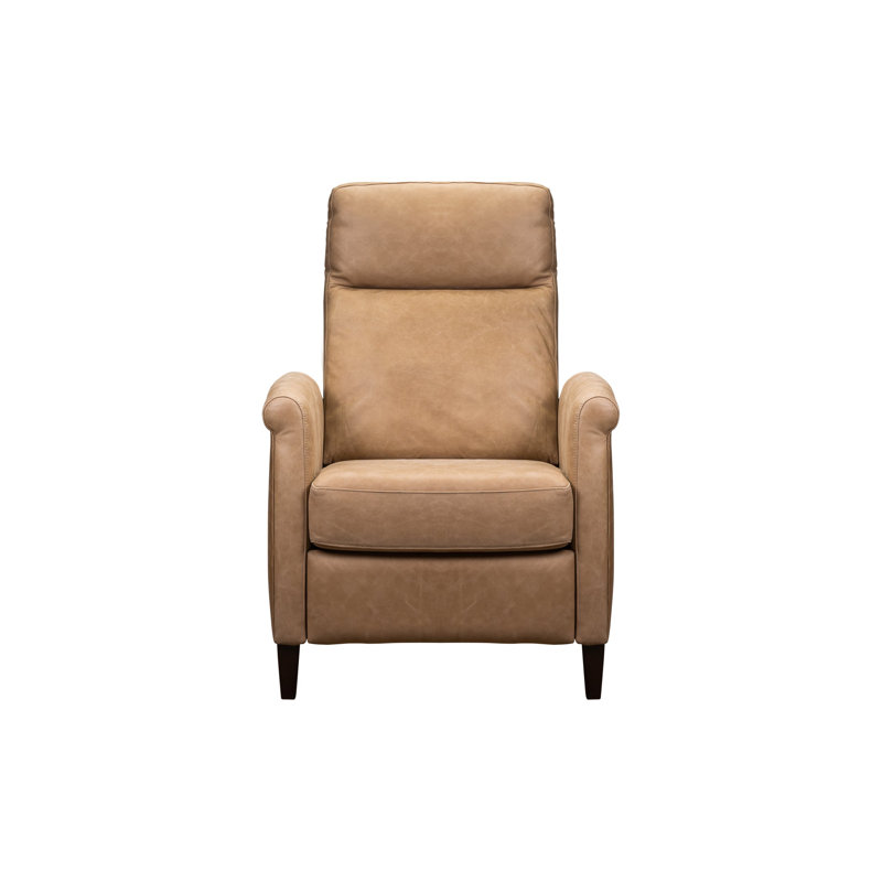 Fauteuil inclinable en cuir Jumar, Brun clair