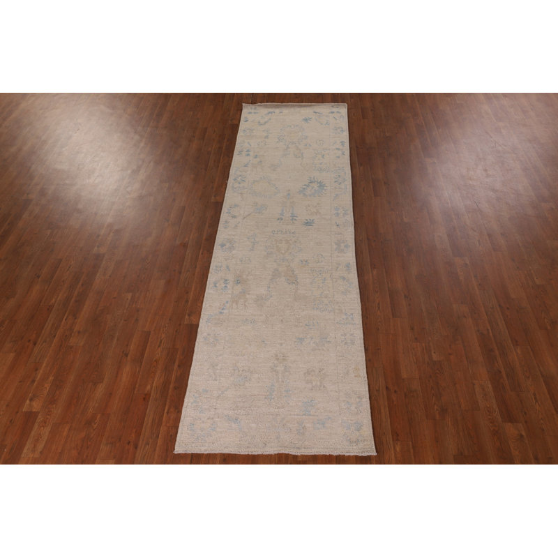 Tapis de couloir couleur terre Oushak 3
