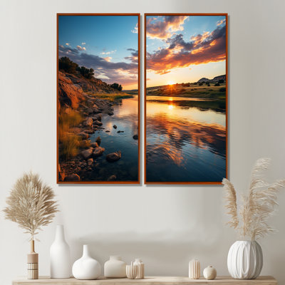 «Texas Sunset Ultra-Large Angle Landscape III - Large Texas», impressions sur toile