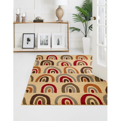 Abstract 48cm X 72cm Area Rug