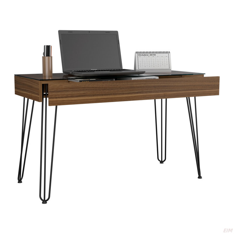Bureau Baxter 140, une tablette, quatre pieds (bureau)