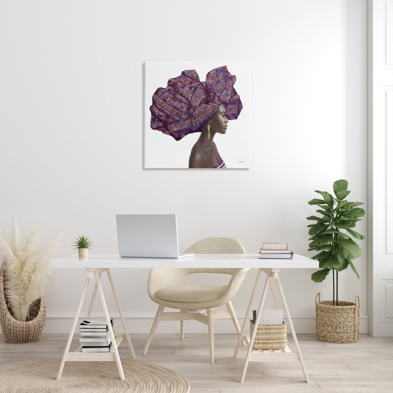 «Femme Portrait Strong Headwrap» par James Wiens - impression, H 30 po x l 30 po