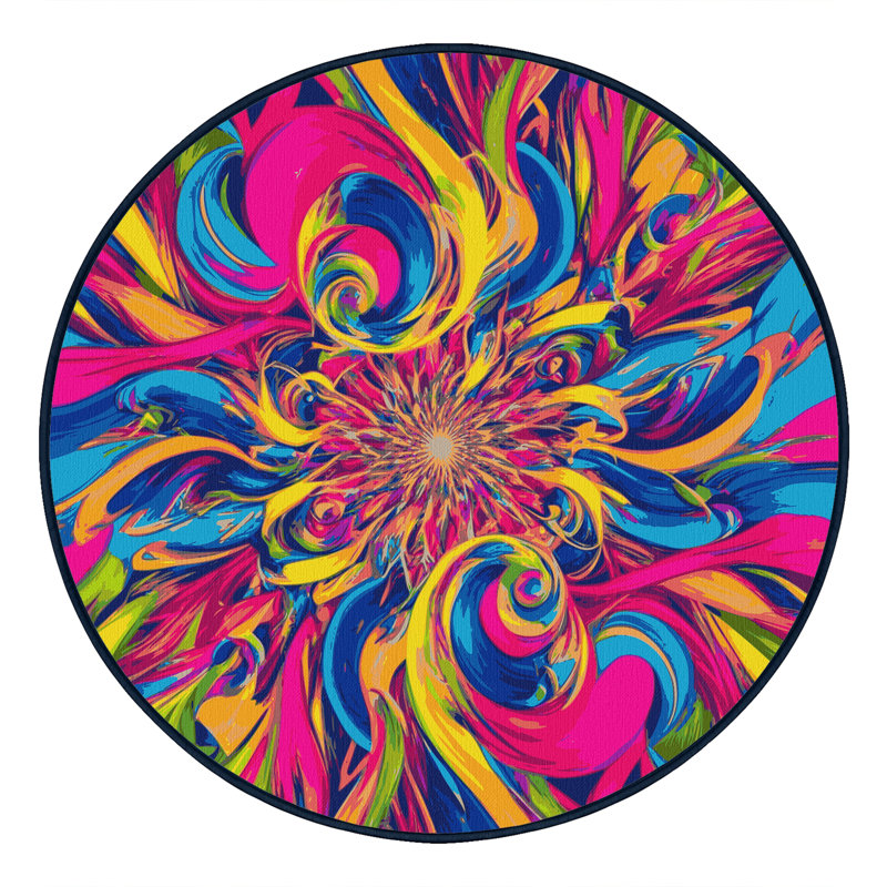 Cosmic Vortex Rug, Round 7'