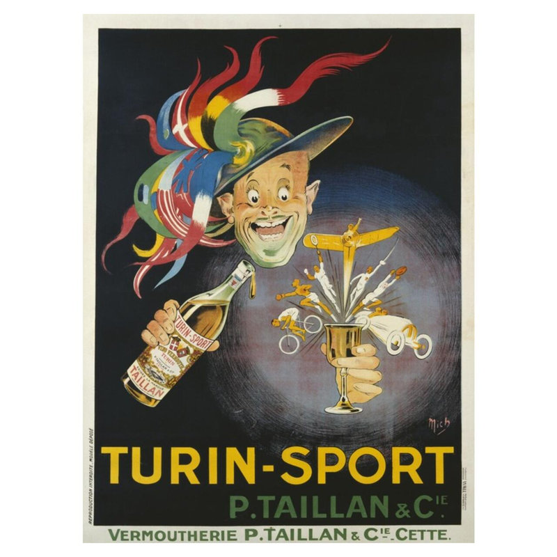 «Turin-Sport Alcoic Beverage» par Mich - impression giclée, H 40 po x l 32 po