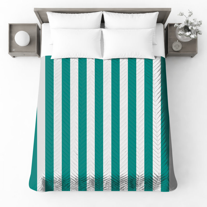 Vertical Striped Pattern Bedding Stripes Bedspread Pattern, Double