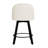 26" Swivel Upholstered Counter Stool With Diamond Button-Tufted Backrest And Metal Frame-69402795