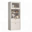 Grand garde-manger autoportant avec tablettes réglables, portes et ensemble anti-basculement pour le rangement de la cuisine et de la salle de bain-1877272373