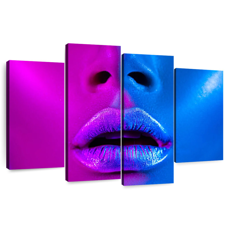Shuttleworth Vibrant Blue Violet Makeup, 32" H x 52" W