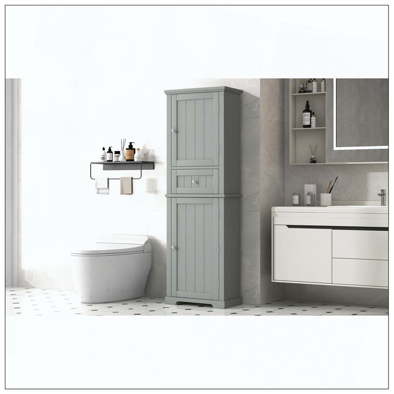 Tablette ajustable pour armoire de salle de bain Tall, Grey