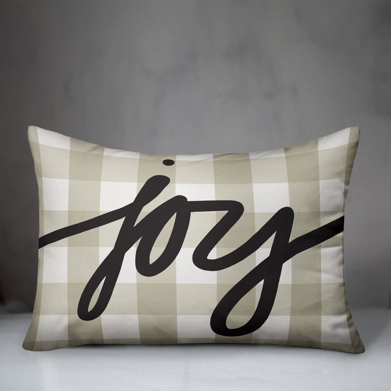 Gingham Reversible Throw Pillow